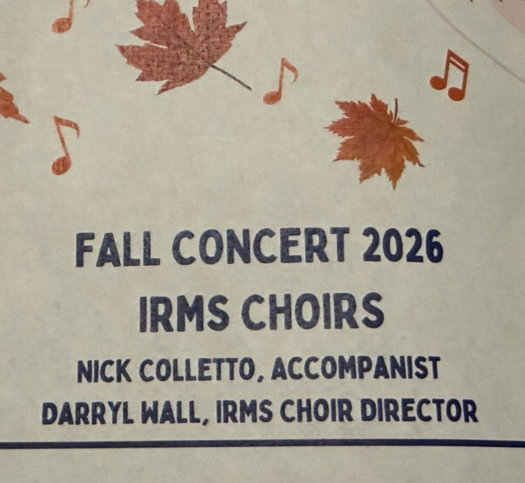 fall concert brochure