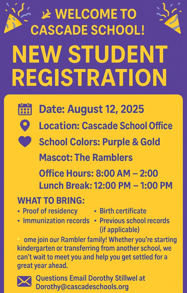 New Students PK - 12th