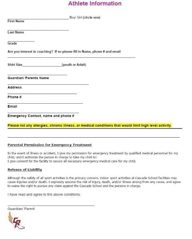 Athlete Info