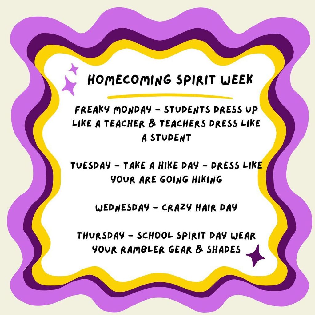 HOCO Dress up Days Social Media Post
