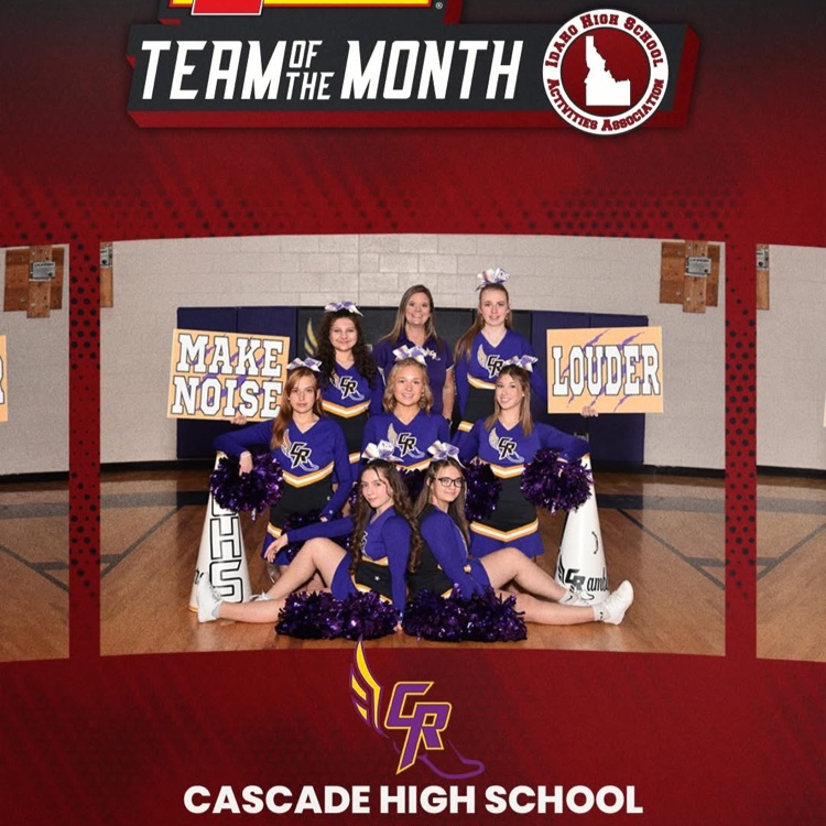 Congratulations to our Rambler Cheerleaders for receiving Team of the Month from the IHSAA!