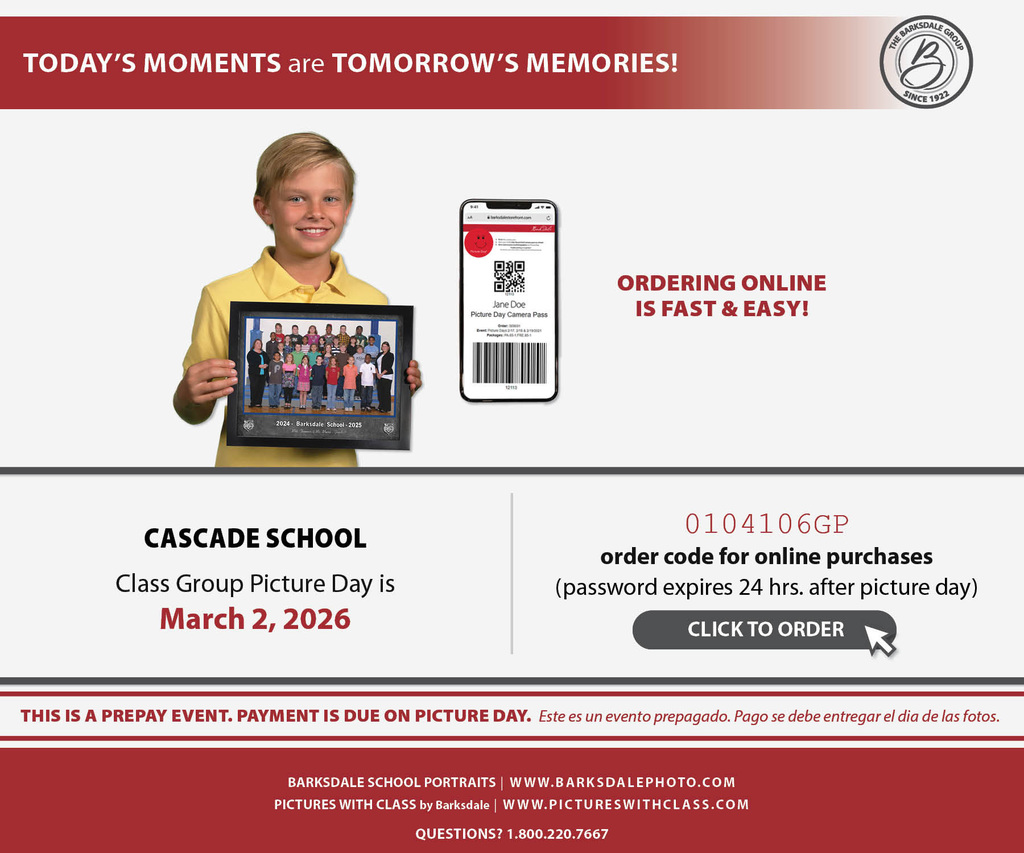 Class Picture Day March 2nd 