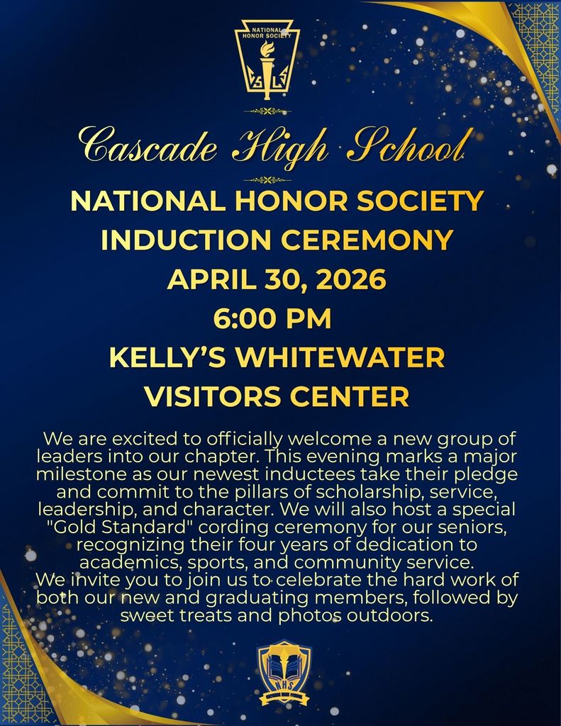 National Honor Society Induction April 30, 2026