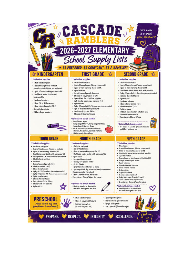 Elem supplies
