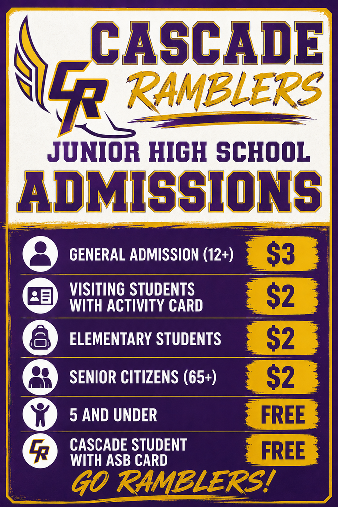 Junior High Admission Prices