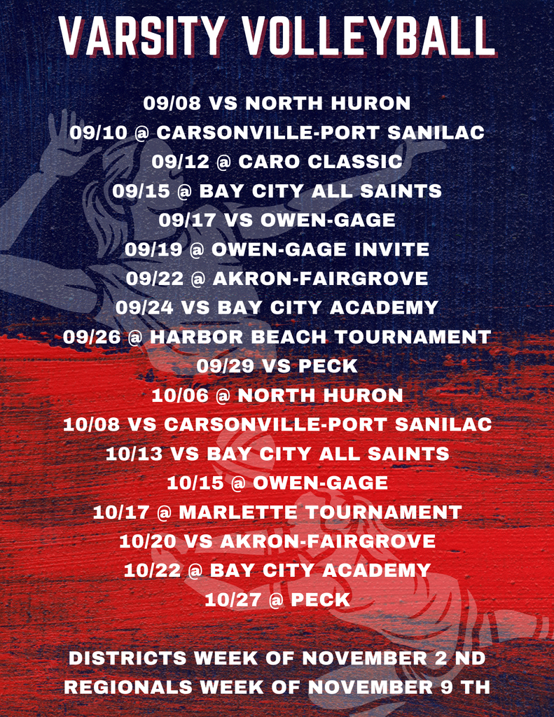Fall Sport Schedules!