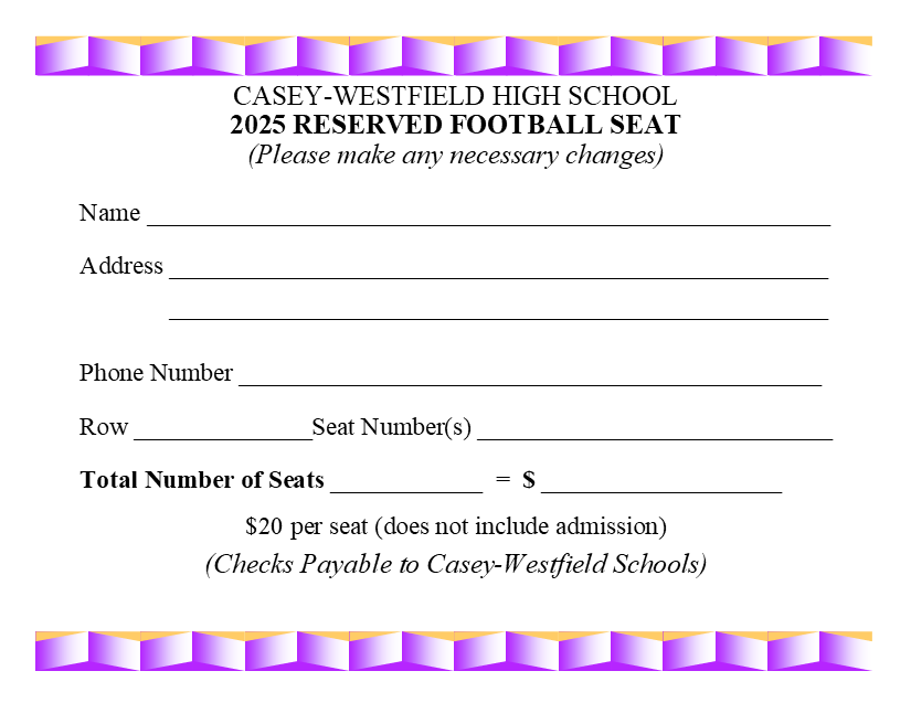 Reserved Seating