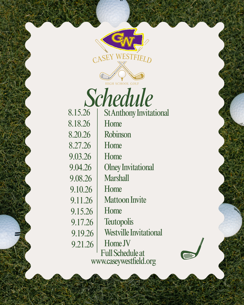 CW Golf Schedule 26