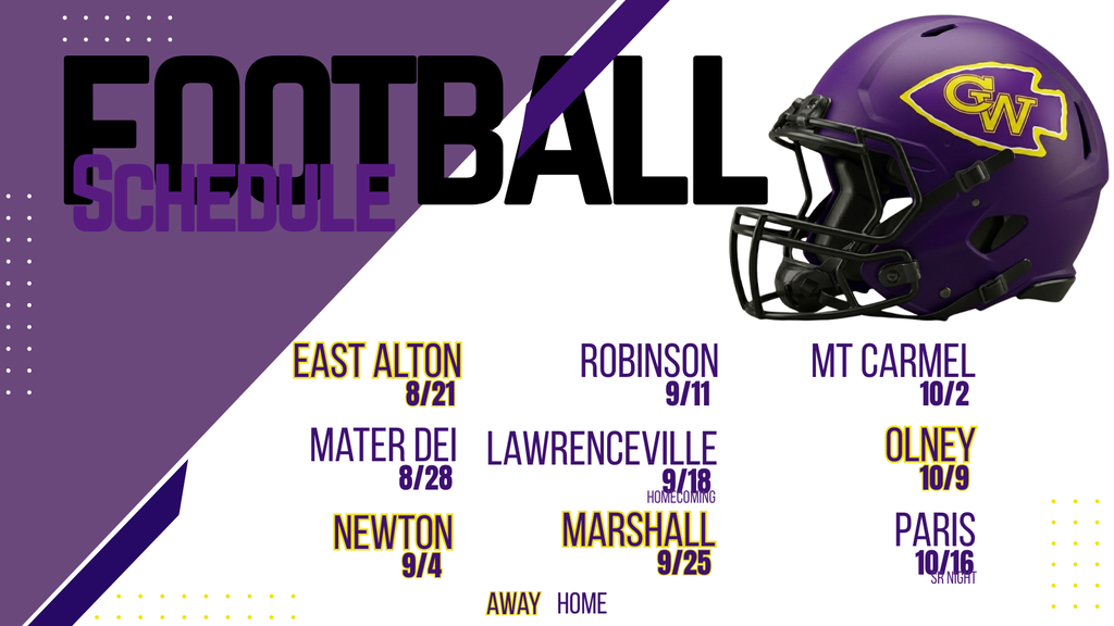 warrior football schedule 26