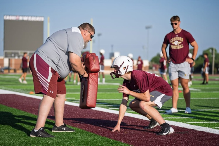 football practice