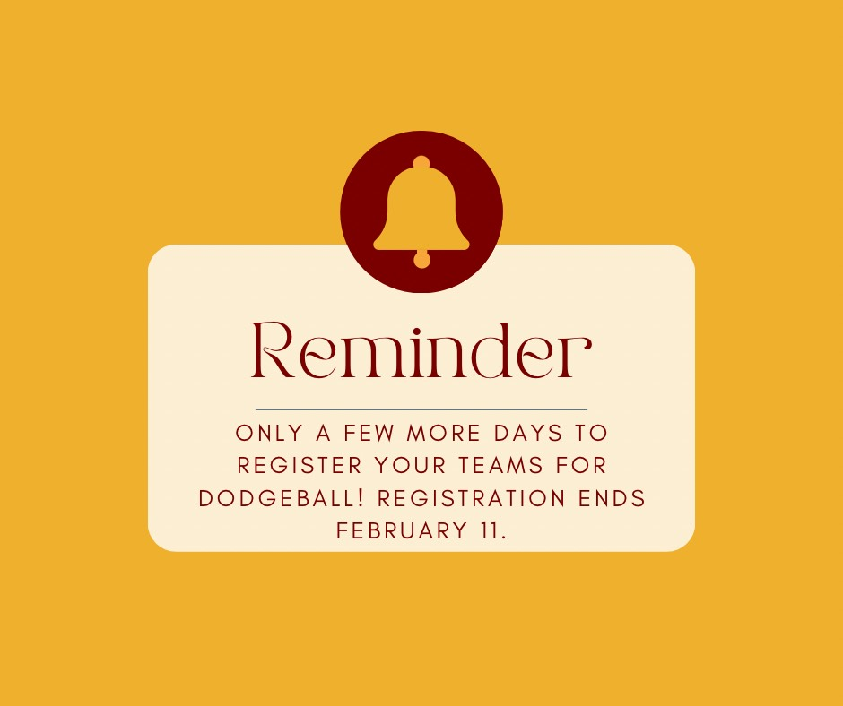 2026 CEF Dodgeball Registration Deadline is Feb 11