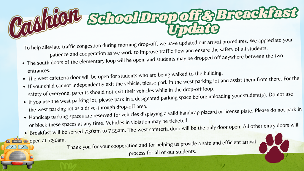 Drop off notes