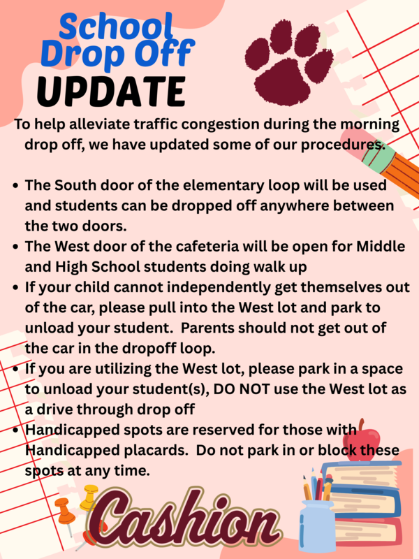 Morning Drop Off Update