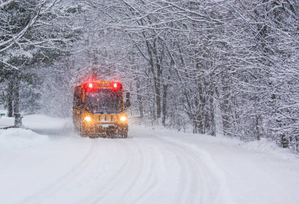 snow storm bus