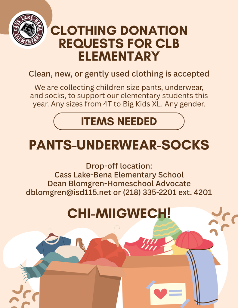 Elem. Clothing Donation Flyer Request