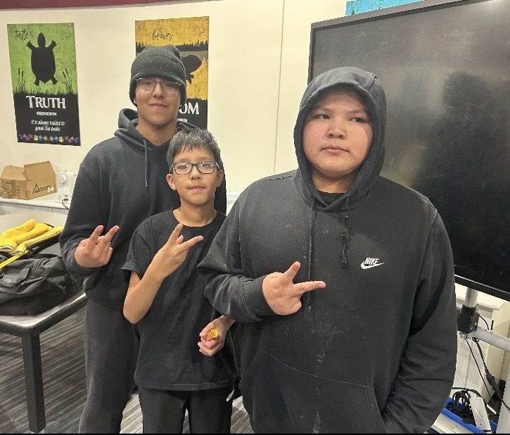 2nd place winners: Dru Jones, Kyan Jones and Reshaun Cloud