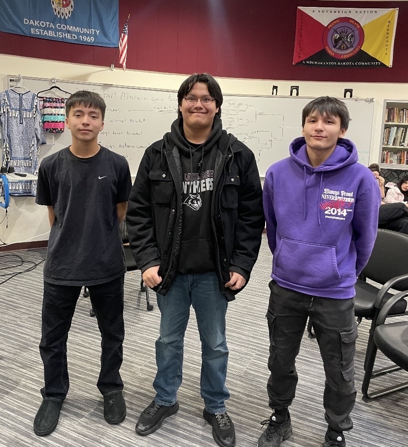 4th place winners: Markis Washington, Charles Bobolink and Brayden Dahl