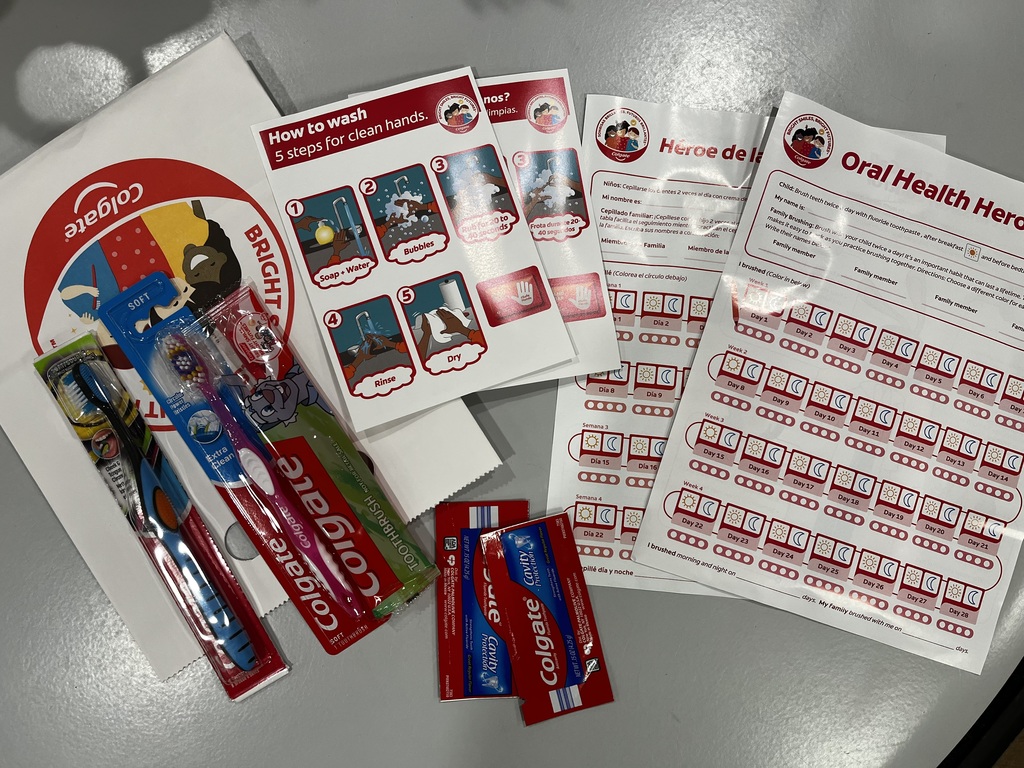 Colgate Virtual Van Visit - oral kits for students