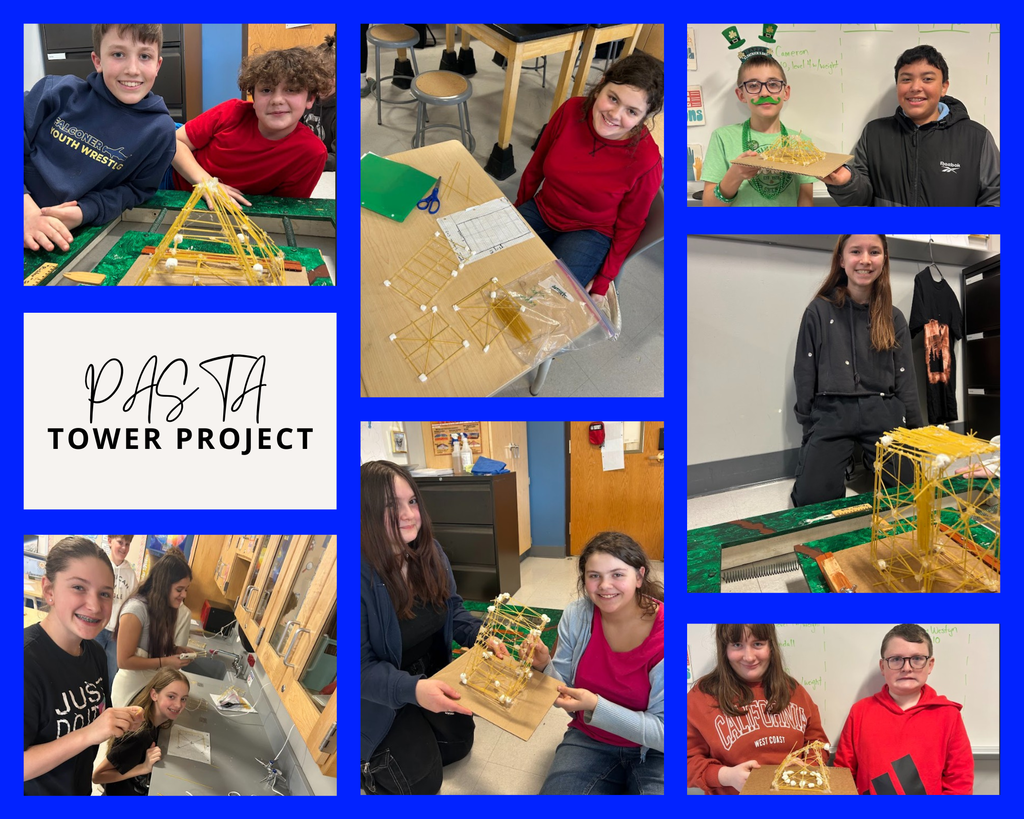 6th grade pasta tower project