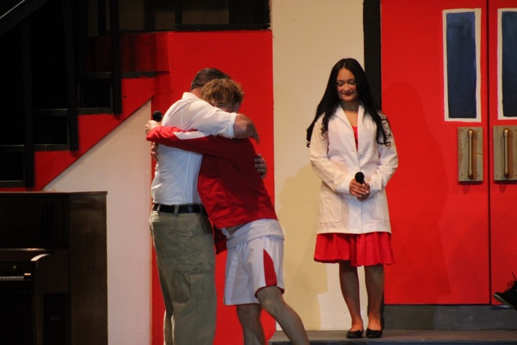 Troy and Dad hugging