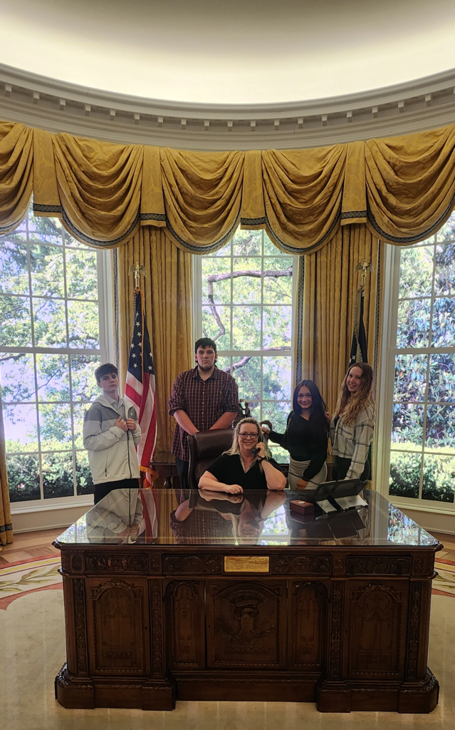 Students from the Human Rights & Genocide class elective, with Mrs. Richir, recently had the incredible opportunity to travel to Washington, D.C., for a powerful extension of their classroom learning. This experience was made possible through the Holocaust & Social Justice Program of Chautauqua and generously funded by the Hebrew Congregation of Chautauqua.  Alongside peers from four other schools, students explored historical landmarks and monuments. A highlight of the trip was visiting the United States Holocaust Memorial Museum, where students engaged in a meaningful  learning experience. They also had the rare and impactful opportunity to hear firsthand testimony from a Holocaust survivor!  Prior to their trip a second-generation speaker shared her father’s story, from the Kindertransport to his role as a U.S. liberator.  Throughout the trip, students explored the foundations of American democracy, including visits to the National Archives Building, The People's House, and a guided tour of the United States Capitol. They also participated in a powerful monuments tour and a walking tour focused on individuals and movements that have shaped the fight for human rights.  The experience concluded with a visit to a local synagogue, where students engaged in thoughtful conversations and reflection—connecting historical lessons to present-day issues.  This unforgettable journey allowed students to deepen their understanding of history, empathy, and civic responsibility. We are incredibly proud of how they represented our school and embraced this meaningful opportunity. Students felt this trip was  an amazing opportunity and were thankful to attend.#ValleyProud #Connection #BetheChange