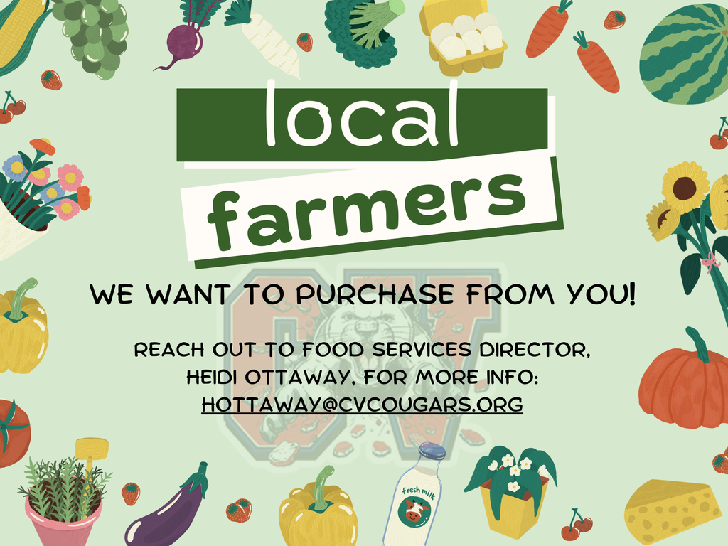 local farmers - we want to purchase from you
