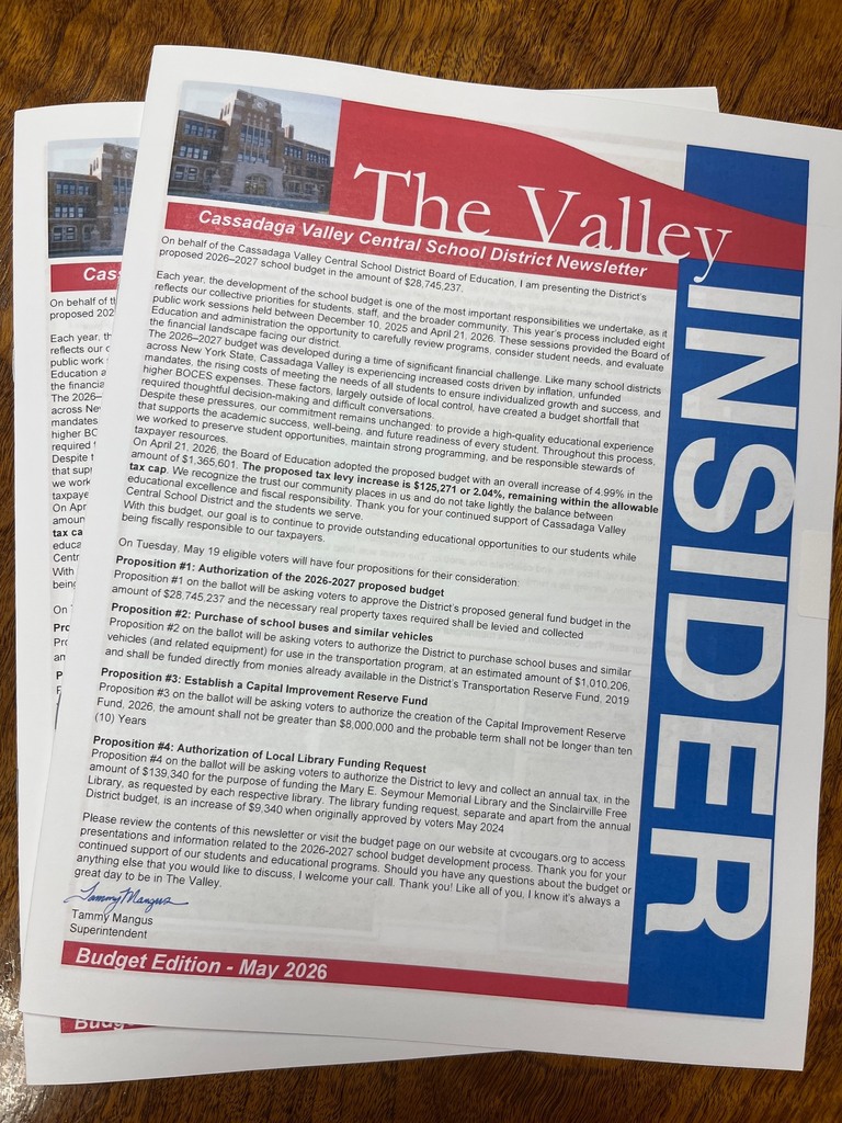 budget newsletter