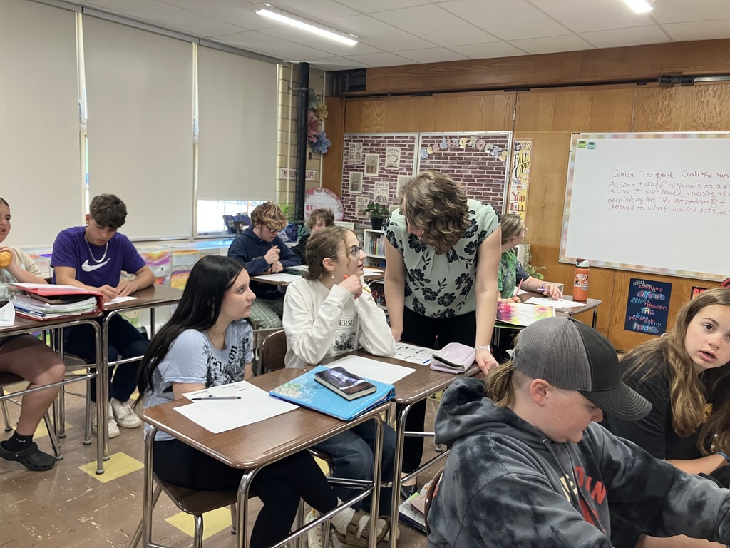 Jessie Andersen - local author in ELA class