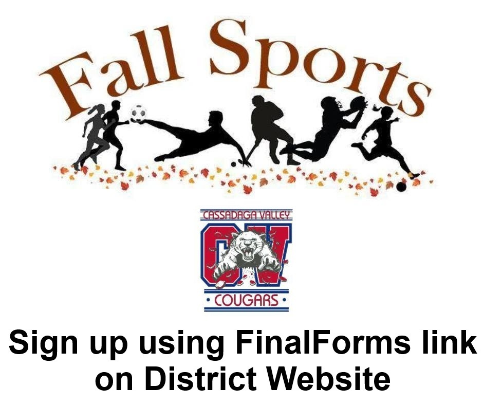 fall sports sign ups