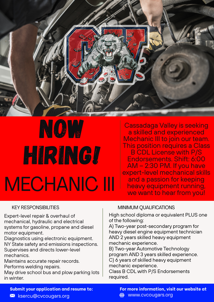 Mechanic III posting