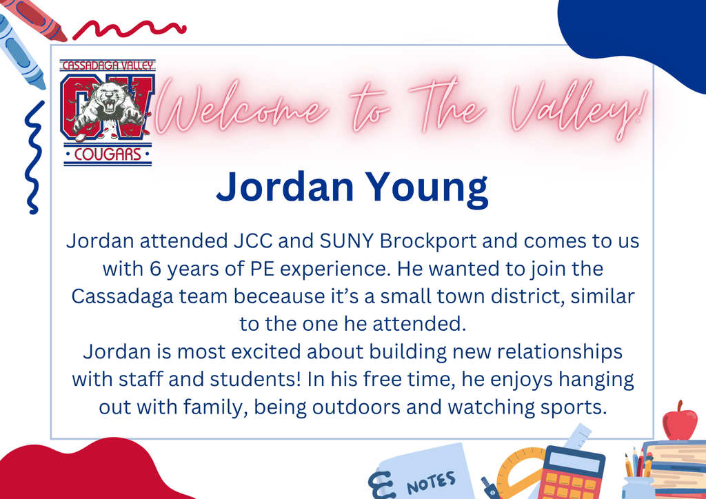 Welcome! Jordan Young