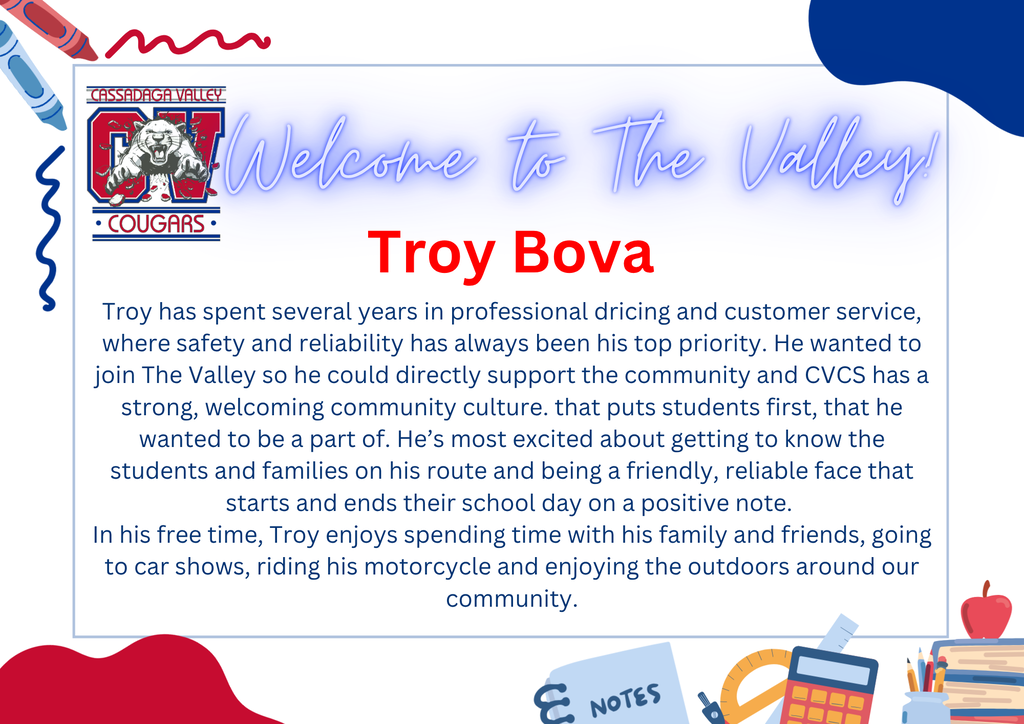 Welcome! Troy Bova