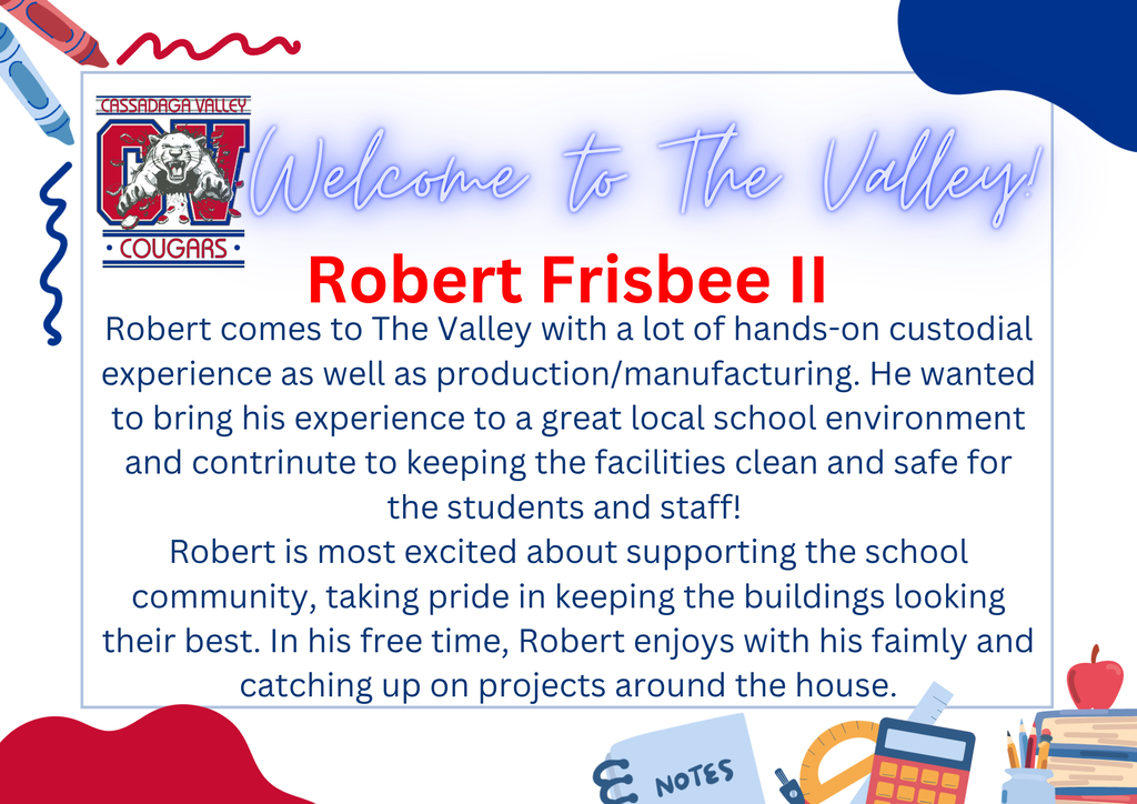 Welcome!  Robert Frisbee