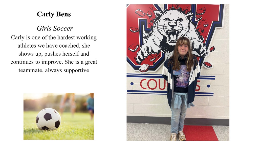 Carly Bens - Girls Soccer