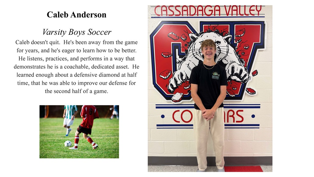 Caleb Anderson - Varsity Boys Soccer