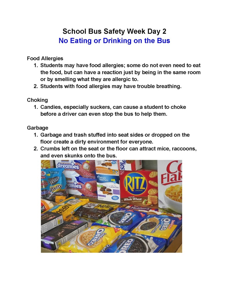 School Bus Safety Week - Day 2