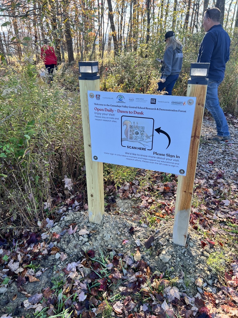 Cornell visit Research Forest
