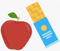 apple and granola bar