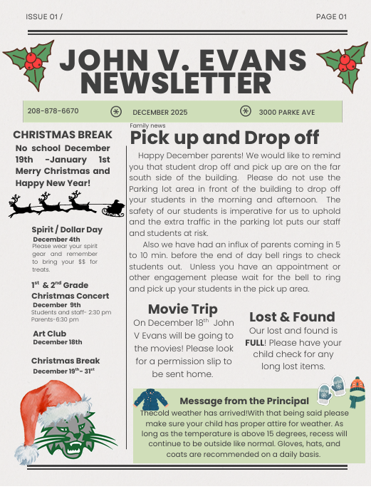 December Newsletter