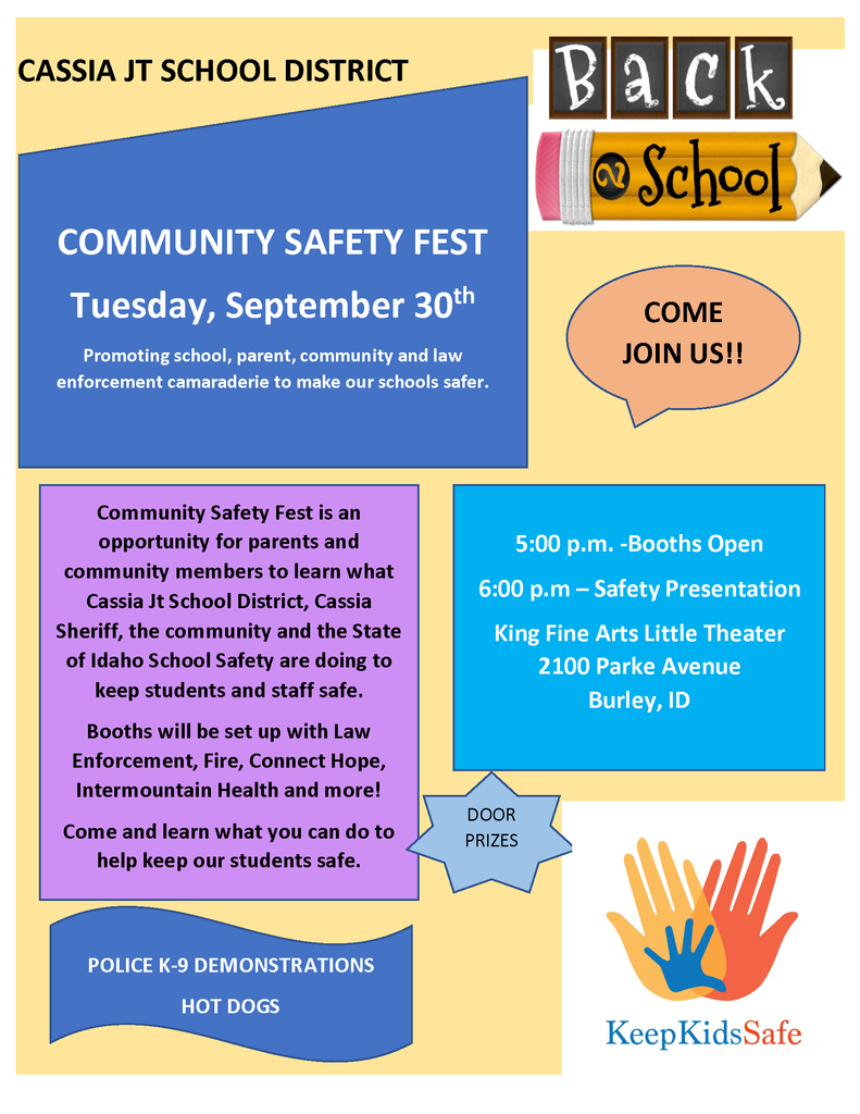 PARENT SAFETY NIGHT FLYER