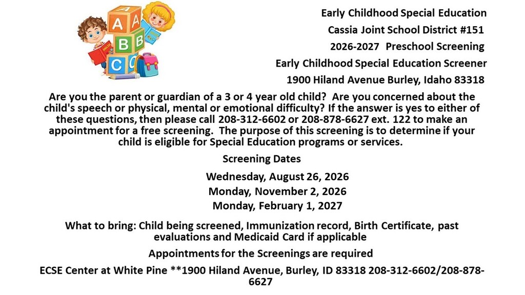 Child Find Screener