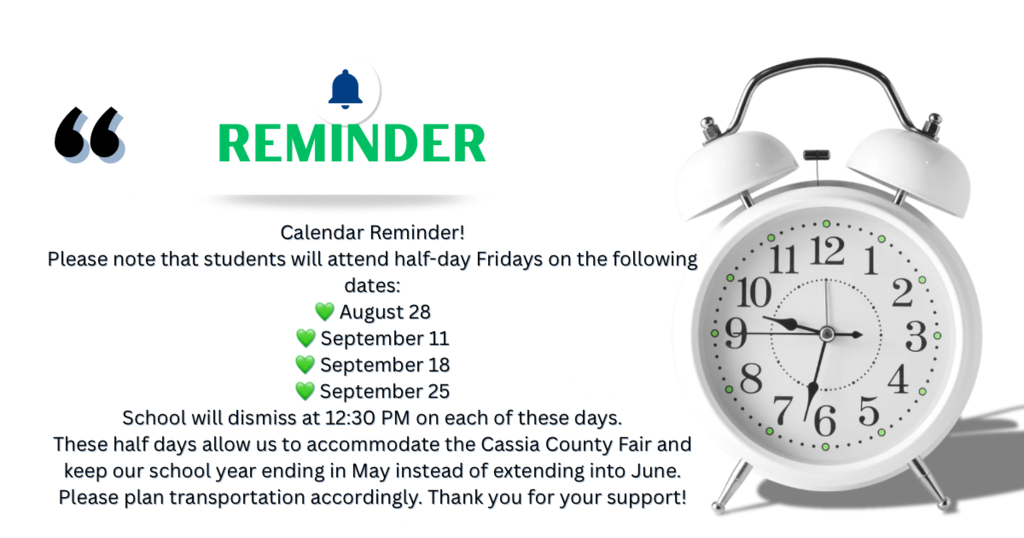 Calendar reminder