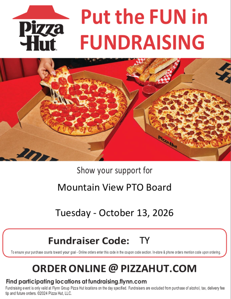 Pizza Hut day is tomorrow.  Use code TY when ordering.