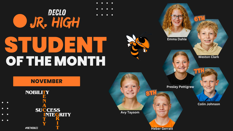 Student of month for November.