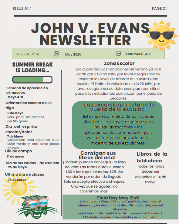 May Newsletter