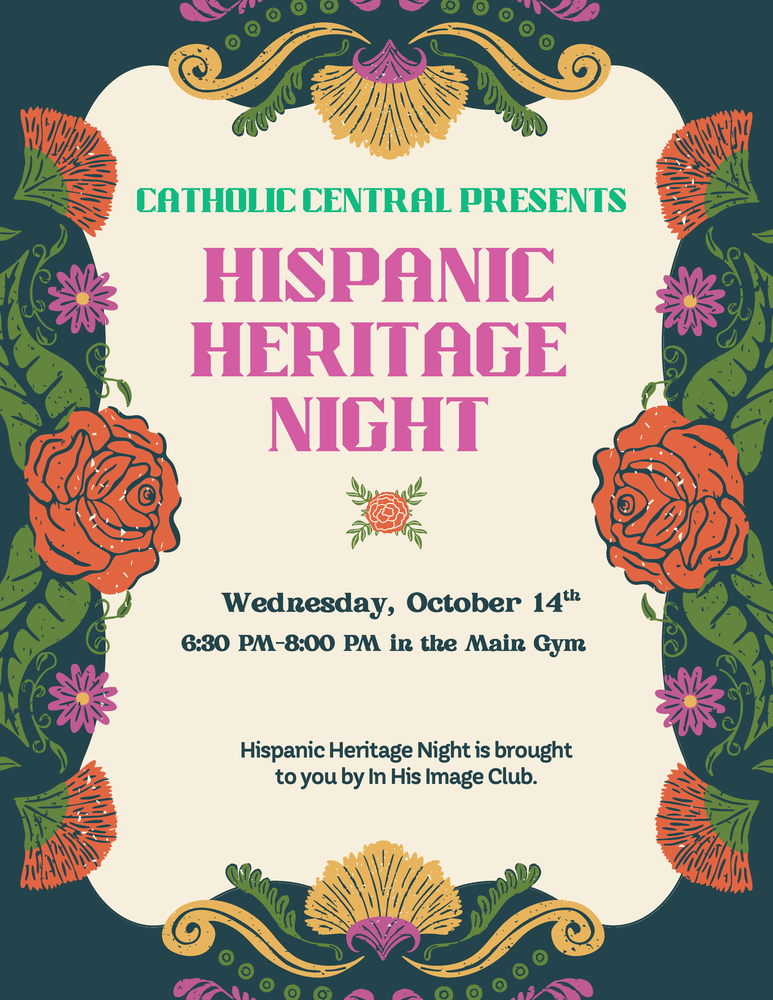 Hispanic heritage night flyer