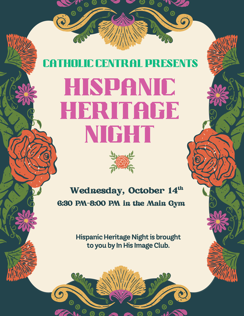 Hispanic heritage night flyer