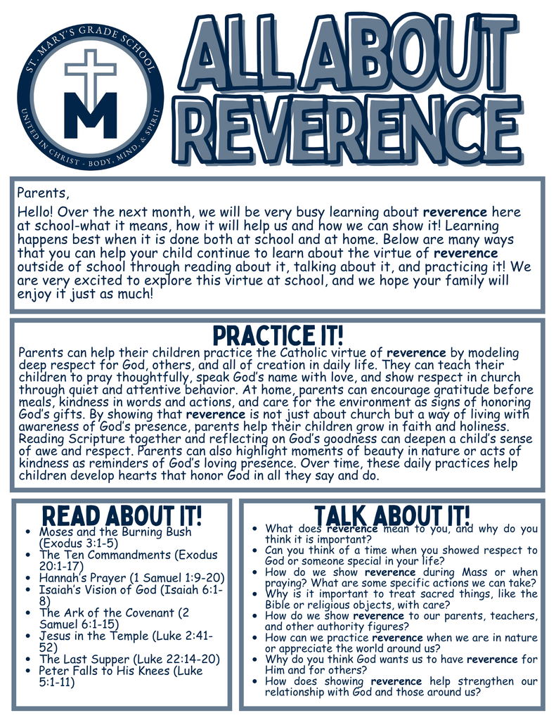 March Reverence Parent Newsletters VBRD 20252026 (3)
