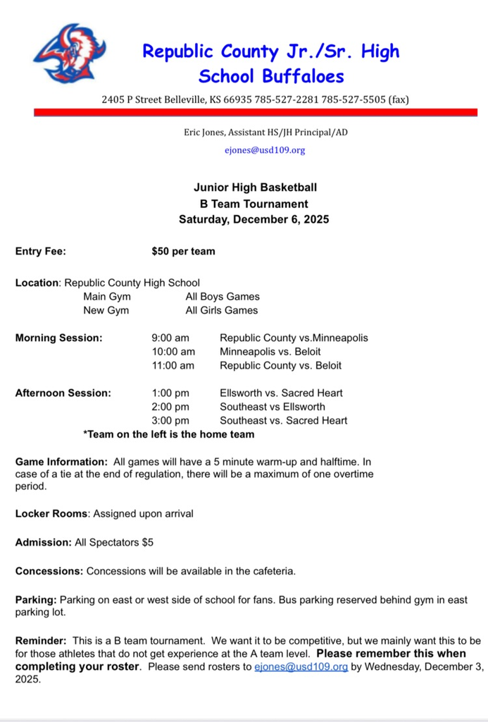 b tournament schedule