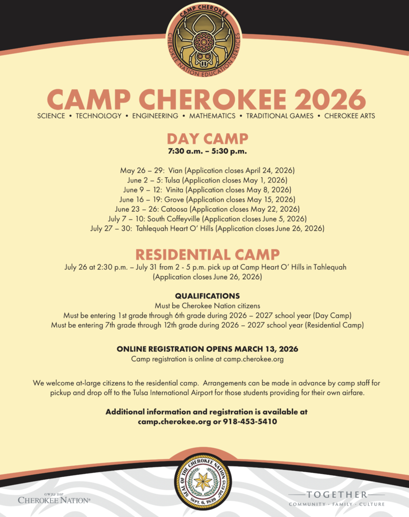 Camp Cherokee 2026 information